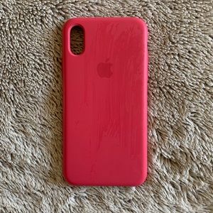 Hot pink iPhone XS case